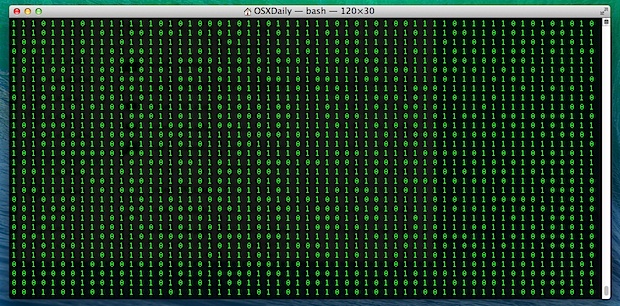 图片来源:Turn the Terminal into a Matrix-Style Scrolling Screen of Binary ...
