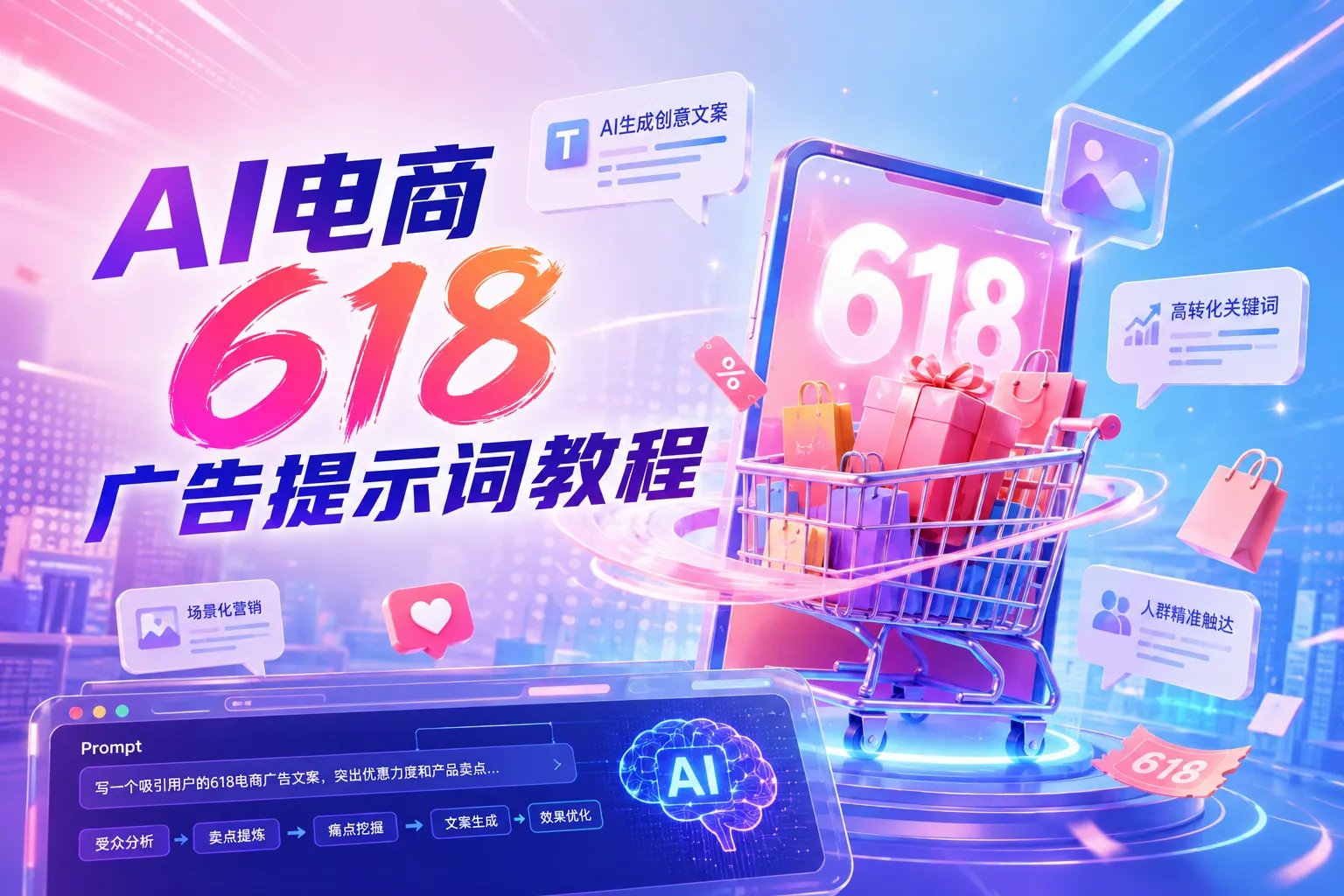 图片来源618电商广告图怎么做GPT image 2提示词教程来了AIHub智慧代理API
