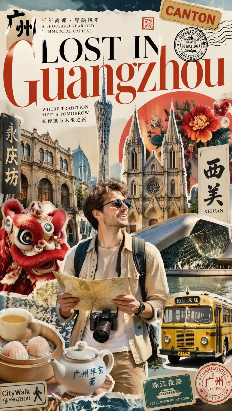 AI poster preview: 广州城市海报