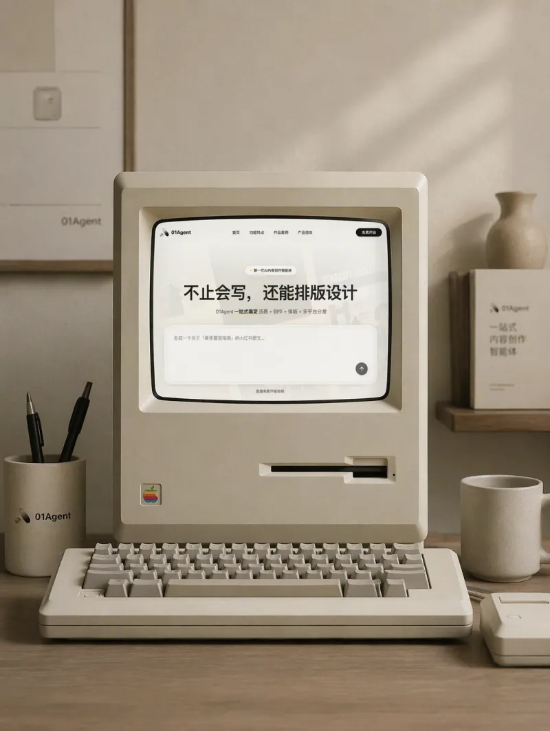 AI poster preview: 帮我将第二张产品页面放到第一张的这个片电脑页面里面去，然后这个电…