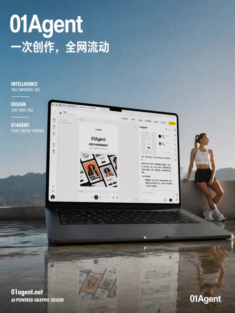 AI poster preview: 我希望的是参考第一张图片，把这个红牛换成我的这个产品图片，然后人…